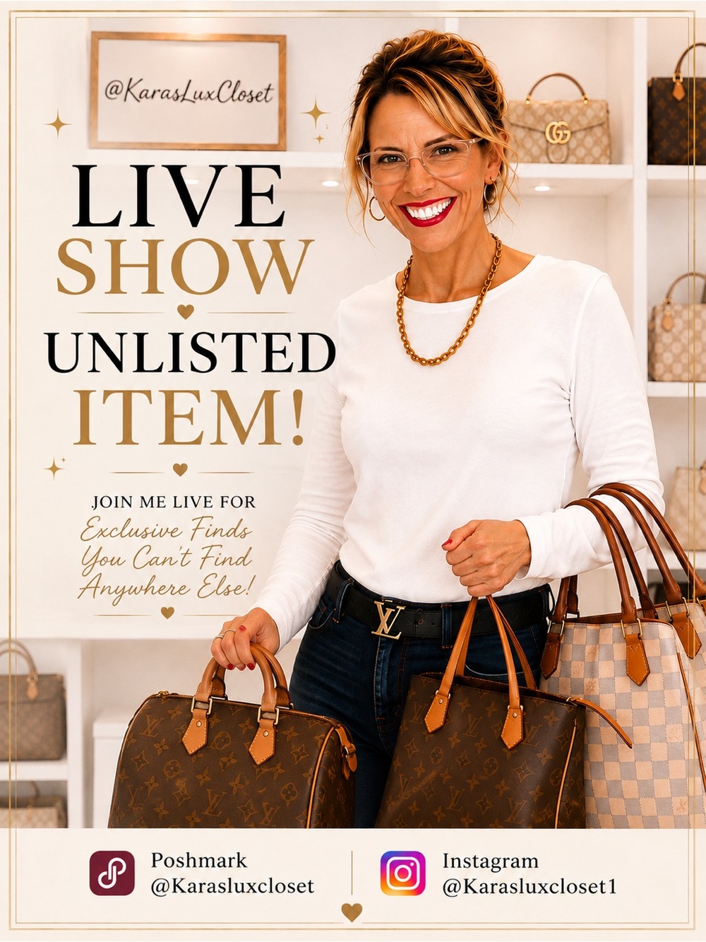 Live SHOW UNLISTED ITEM As is item is shown thoroughly during the show!! 😍👍🏼